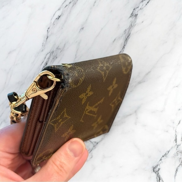 Louis Vuitton Authentic Vintage Monogram Popup Marco 98 Snap Wallet Wristlet - Picture 4 of 12